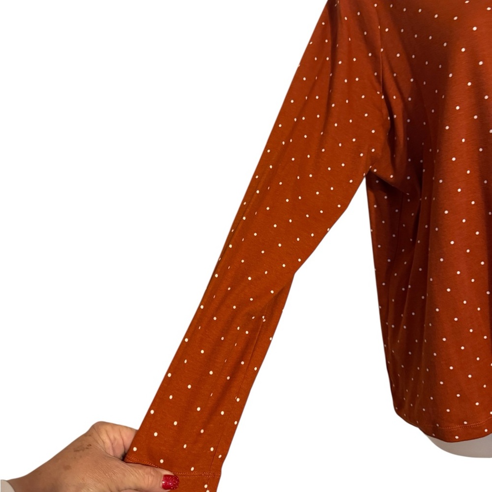 NWT   Polka Dot Long Sleeve Top 2X/PETITE   #CL - Picture 3 of 8